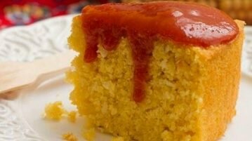 Receita: Bolo de milho vegano e sem glúten bolo de milho vegano e sem glúten