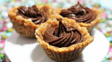 Receita: Tortinha de chocolate vegana e funcional tortinha de chocolate vegana