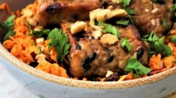 Receita: Salada vegana de cenoura com curry e tempeh salada vegana de cenoura com curry e tempeh
