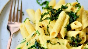Receita: Macarrão vegano ao molho cremoso de abóbora e tofu macarrão vegano