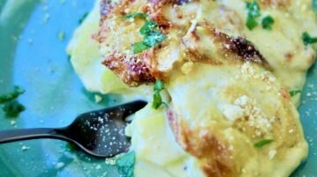 Receita: batatas gratinadas veganas ao creme de alho batatas gratinadas veganas